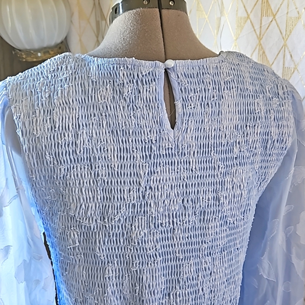 Smocked raised Floral Dress - Picture 5 of 5